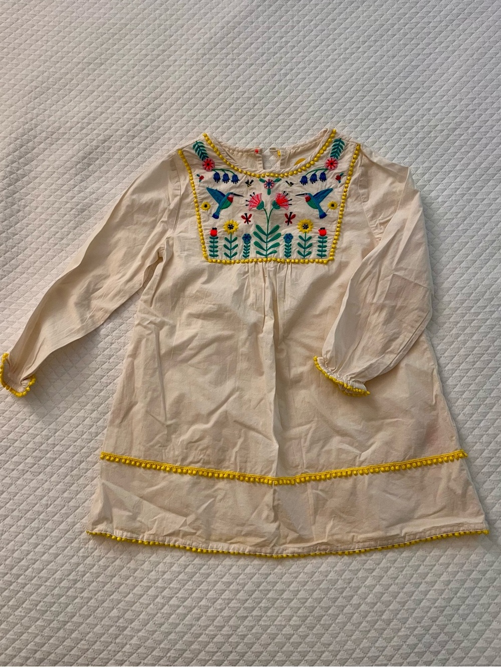 Mini Boden Dress with Embroidery